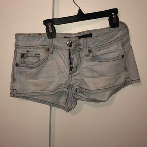 Denim booty shorts